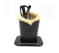 Wommty Eyeglasses Holder with PU Leather Velvet Plush, Protective Eyeglasses Holder Stand Case for Home Office and School (1 Holder)(Size: M)
