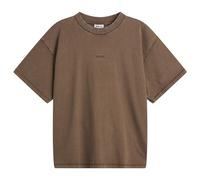 Won Hundred Men's Staff Boxy T-Shirt Washed Carafe Brown
