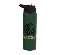 Won in The Mind Dartboard Brain Strategy Stainless Steel Insulated Water Bottle