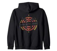 Won In The Mind Mental Victory Mindset Target Zip Hoodie