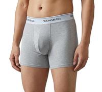 Wonababi Boxer Briefs Underwear for Trans, Anti-Chafing Stretch Boy shorts Panties for Transboy, Ftm Grey