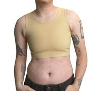 Wonababi Chest Binder for Transgender - Seamless Ultra Flat Compression Bra for FTM, Large Breasts, Genderfluid Sensory-Friendly Design