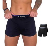 Wonababi Flat-Front Modal Boxer Briefs, Ultra-Soft Boy Shorts Underwear