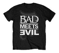 wonang Bad Meets Evil - Unisex T- Shirt - Logo - Cotton 3XL Black