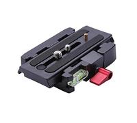 Wondalu Professional Aluminum Alloy Rapid Connect Adapter Mount Camera Quick Release Shoe Plate with 1/4 3/8 inches Screw for DSLR Camera Camcorder Tripod Monopod, Compatible with Manfrotto 577/501PL/