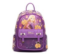 Wondapop Disney Tangled Rapunzel 11" Vegan Leather Fashion Mini Backpack, Purple, One Size, Modern