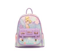 Wondapop Disney Tinker Bell Never Grow Up 11" Vegan Leather Mini Backpack, Lavender, One Size, Modern