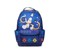 Wondapop SEGA Sonic the Hedgehog Backpack, 15.5 Inch Character Backpack with Padded Shoulder Straps, 14 Inch Laptop & Tablet Compartment, Hidden Security Pocket, Side Pockets