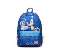 Wondapop SEGA Sonic the Hedgehog Backpack 16” Kids School Backpack with Laptop Sleeve, Front Pocket & Side Pockets