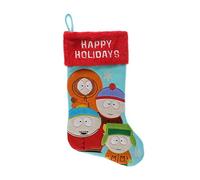 Wondapop South Park 20" Applique Christmas Stocking, Gift Holder for Stocking Stuffers, Indoor Home Decor and Holiday Decoration