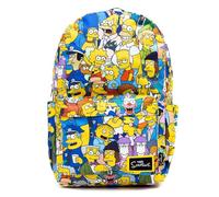 Wondapop The Simpsons 17.5" Deluxe School Backpack with Front Pocket