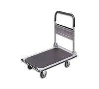 WONDAY Folding Trolley Grey Black Capacity 150 kg, Tool Holder - Dimensions Unfolded Length 73 x Height 83 x Depth 47 cm