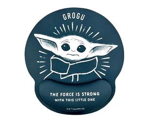 WONDEE Mandalorian Baby Yoda Ergonomic Gel Mouse Pad with Non-Slip Wrist Rest, Star Wars Officially Licensed Product