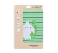 WONDEE Molang Universal Tablet Case from 10.2 to 10.4 Inches - with Vertical and Horizontal Position and Kawaii Design by Molang, Compatible with iPad, Samsung and All Between 10.2 and 10.4 Inches