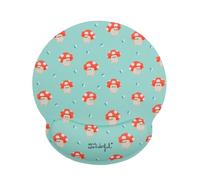 WONDEE Mr Wonderful Ergonomic Mouse Pad with Mushroom Wrist Rest, Hand Washable and Non-Slip Mousepad with Gel Mouse Pad, Mr Wonderful Original Gifts for Girls and Women