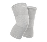 Wonder Care 1 Pair Bamboo Knee Sleeves for Men/Women, Knee Support for Running, Gym, Badminton, Sports, Compression Sleeves | Perfect for Knee Pain and Enhanced Comfort (Grey, 5XL)