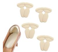 Wonder Care 2Pcs (4 Pair) Shoe Insole Heel Cushion Pad, Self Adhesive Reusable High Heel Grips for Losse Shoes, Shoe Bite Protectors, Heel Liners for Comfort & Heel Pain Relief
