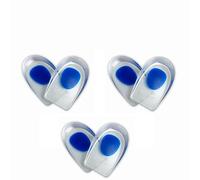 Wonder Care 3 Pair Gel Heel Cushion for Heel Pain Relief Women and Men Silicone Heel Pad Plantar Fascitis Inserts Heel Spur Pads Achillies Heel Support Cushion Heel Inserts Large