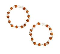 Wonder Care Authentic Rudraksh Mala | 5face Genuine Himalayan Rudraksha Seeds Religious Ornament Rosary Necklace with Bracelet for Meditation- Imported from Nepal-(8mm approx.)