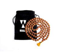 Wonder Care Authentic Rudraksh Mala-5face- Genuine Indonesian Rudraksha Seeds Religious Ornament Rosary Japa Mala Necklace Prayer Mala Healing Beads Pack of 10