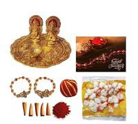 Wonder Care Diwali Gift Set For Bhai Dooj| Bhaiya duj Gift For Brother With Cards And Kumkum|with bracelet for brother Set of 2