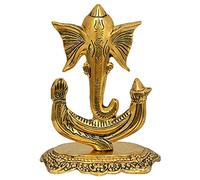 Wonder Care | Ganesha Statue Sculpted in Great Detail in Ivory Antique Finish - Ganesh Idol for Car | Home Decor | Mandir | Gift | Hindu God Idol