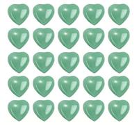 Wonder Care -Healing Crystal Pocket Heart Natural Green Aventurine Love Puff Heart Carved Shape Palm Worry Stone Reiki Chakra Balancing Gift for Christmas,New Year,Valentine’s (15-20mm)-Pack of 25
