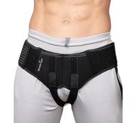 Wonder Care Inguinal Groin Hernia Support Belt For After Surgery Men’S Hernia Guard Inguinal Truss Hernia Belt Adjustable Waist Strap With 2 Removable Compression Pads (XL)