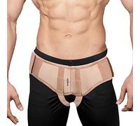 Wonder Care- Inguinal Hernia Support Truss brace for Single/Double Inguinal or Sports Hernia with Two Removable Compression Pads & Adjustable Groin Straps belt- skin color L