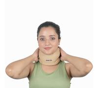 Wonder Care_ Neck Brace for Sleeping Cervical Collar Relief Neck Pain and Neck Support Soft Foam Wraps Keep Vertebrae Stable for Relief of Cervical Spine Pressure for Women & Men Beige- Small..