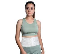 Wonder Care Polyester Umbilical White Hernia Belt Support Brace With 1 Removable Compression Pad For Men & Women (4Xl)
