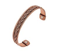 Wonder Care Pure Copper Bracelet For Women and Men Adjustable Copper Bracelet For Men Magnetic Copper Kada with 2 Magnets