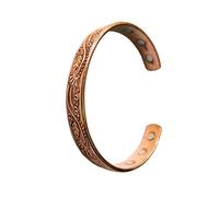 Wonder Care Pure Copper Bracelet For Women and Men Adjustable Copper Bracelet For Men Magnetic Copper Kada with 6 Magnets