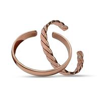 Wonder Care Pure Copper Bracelet For Women and Men Adjustable Copper Bracelet For Men Magnetic Copper Kada Pack of 2