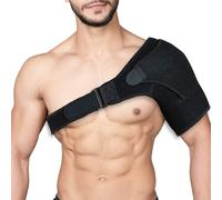Wonder Care Rotator cuff brace for shoulder pain relief Neoprene Shoulder support brace for men and women for dislocated, frozen, rotator cuff pain relief wrap (Black, Special)