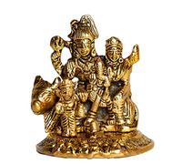 Wonder Care Shiva Statue Figurines - Triadic Heart of Shiva with Shiv Ling & Mini Hindu Statues