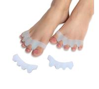 Wonder Care Silicone Toe Separator For Feet Gel Toe Pads Toe Big Toe Corrector Bunion Toe Straightener Yoga Toe Stretcher Hammer Toe Bunion White [Pair of 3-6 Pieces]