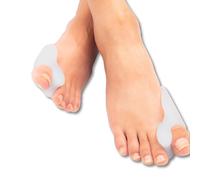 Wonder Care Silicone Toe Separator For Feet Gel Toe Pads Toe Big Toe Corrector Bunion Toe Straightener Yoga Toe Stretcher Hammer Toe Bunion White [Pair of 1-2 Pieces]