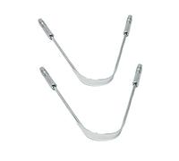Wonder Care Tongue Cleaner Scraper with Stainless Steel Grip - Surgical Grade Stainless Steel, Sterilizable Tongue Brush/Cleaner Tongue Scraper (Pack of 2)