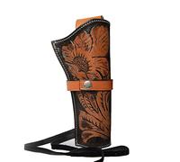 Wonder Care Western Crossdraw Leather Holster, Ambidextrous, Brown, Fits .22 .38 .44 .45 .357 .358 Revolvers, 4" to 8" Barrel Lengths