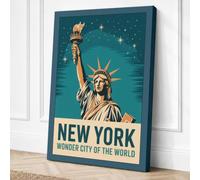 Wonder City of the World Canvas Wall Art Print 24x16 Inch (61 x 41 cm)