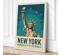 Wonder City of the World Canvas Wall Art Print 24x16 Inch (61 x 41 cm)