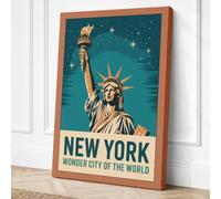 Wonder City of the World Canvas Wall Art Print 24x16 Inch (61 x 41 cm)