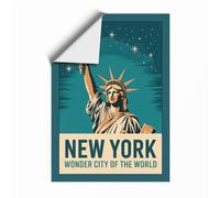 Wonder City of the World Vintage Unframed Wall Art Print A3 (42×29.7cm),