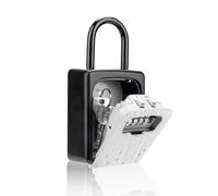 Wonder Comfort Key Lock Box,Portable Wall Mount Security Lockbox Strage for Outdoor Home Office Door Handle,Weatherproof,Black