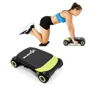 WONDER CORE Ab Roller with Elbow Support Rebound Abdominal Wheel for Core Workout, Ab Workout Equipment for Abdominal & Core Strength Training, Exercise Machines for Home Gym with Knee Pad