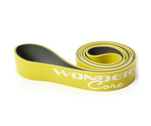 Wonder Core Pull Up Band 4.4cm Yellow and Grey Resistance Loop Fitness WOC048