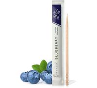 Wonder Flavoured Toothpicks - 200 Individually Wrapped - Blueberry, Plastic-Free Gum Alternative, Fresh Breath, Helps Reduce Nail Biting, Sugar-Free, Vegan