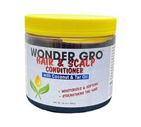 Tar Oil with Coconut Hair Grease Styling Conditioner, 12 fl oz - Strengthens, Nourishes & Stimulates the Scalp by Wonder Gro