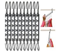 Wonder Hanger Max New & Improved, Pack of Triples, The Closet Space for Easy, Effortless, Wrinkle-Free Clothes, Comes Fully Assembled (Grey, Pack of 10)